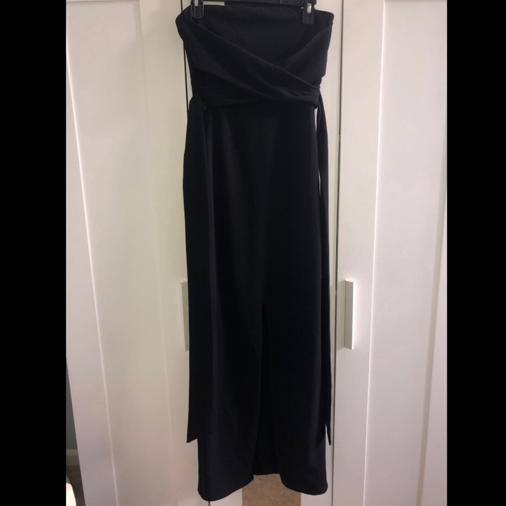 Own the Night Black Strapless Maxi Dress - Picture 3 of 3